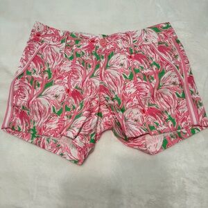 Lilly Pulitzer Callahan Shorts in Pink Colony Flamingo Print